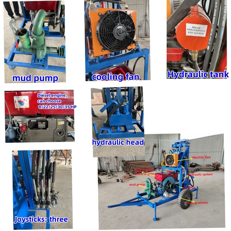 YES-150H diesel hydraulic water well drilling rig(图1)